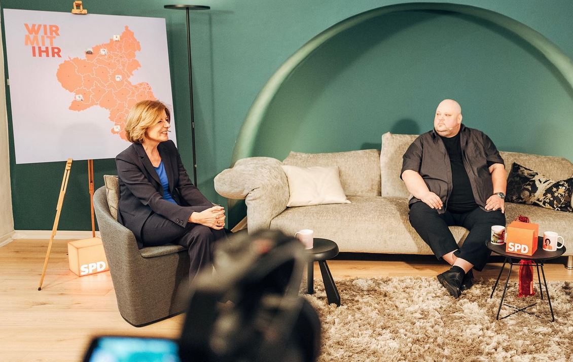 Foto: SPD-Kandidat Michael Köhler und Malu Dreyer